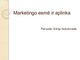 Marketingo esmė ir aplinka