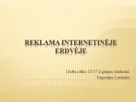 Reklama internetinėje erdvėje 1
