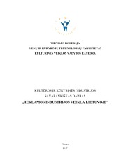 Reklamos industrijos veikla Lietuvoje 1