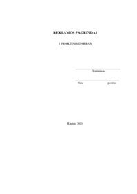 Reklamos skleidimo priemonės bei reklamos privalumai ir trūkumai 1