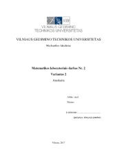 Kompleksiniai skaičiai skaičiuojami su MATLAB 1
