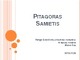 Skaidrės apie matematiką Pitagoras samietis