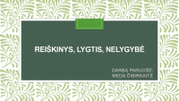 Reiškinys, lygtys, nelygybė 1