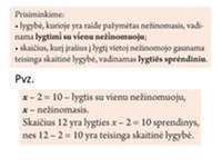 Lygties sprendinys 3