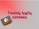 Tiesinių lygčių sprendimo būdai