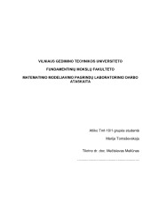 Matematinio modeliavimo pagrindai 1