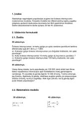 Matematinio modeliavimo pagrindai 3