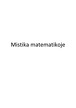 Mistika Matematikoje Skaičiai