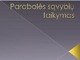 Parabolės sąvybių taikymas