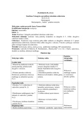 Matematikos pamokos planas Skaičiaus 5 daugyba sprendžiant tekstinius uždavinius 2