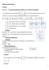 Matricos geometrijoje 1