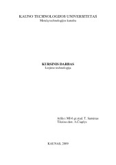 Liejimo kursinis 1