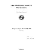 Kokybės analizė ir valdymas 1