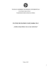 Statiškai neišsprendžiamo rėmo (ar sijos) skaičiavimas 1