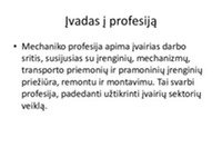 Mechaniko profesijos pristatymas 1