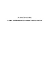 Važiuoklės techninės preižiūros ir einamojo remonto reikalavimai 1