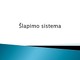 Šlapimo sistema skaidrės