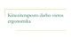 Kineziterapeuto darbo vietos ergonomika