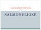 Hospitalinė infekcija Salmoneliozė