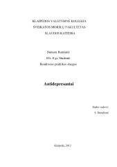 Antidepresantai referatas 1