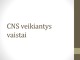CNS veikiantys vaistai projektas