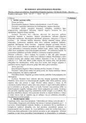 Kineziterapijos pirmo kurso stebimosios praktikos ataskaita 2