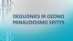 Deguonies ir ozono panaudojimo sritys medicinoje 
