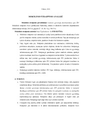 Mokslinio straipsnio „Lietuvos gyventojų informuotumas apie ŽIV“ analizė 2