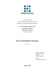 Genų inžinerijos terapija 1