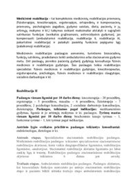 Medicininė reabilitacija 1