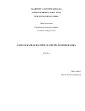 Žasto sukamųjų raumenų manžetės patomechanika 1