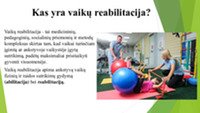 Vaikų reabilitacija skaidrės 2