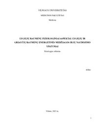Lygiųjų raumenų fiziologiniai aspektai Lygiųjų ir griaučių raumenų energetinės medžiagos ir jų naudojimo ypatumai 1