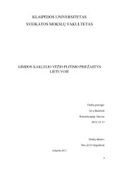 Gimdos kaklelio vėžiniai susirgimai Lietuvoje 1