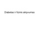 Diabetas ir fizinis aktyvumas