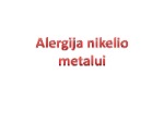 Alergija nikelio metalui 1