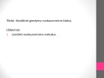 Gimdymo nuskausminimo būdai 2