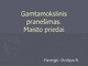 Gamtamokslinis pranešimasMaisto priedai