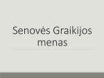 Senovės Graikijos menas projektas 1