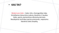 Modernus, šiuolaikinis šokis 2