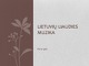 Lietuvių Liaudies Muzika skaidrės