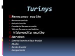 Viduramžių, renesanso, baroko epochos muzikos ypatumai 2