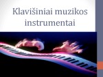 Klavišiniai muzikos instrumentai projektas 1
