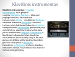 Klavišiniai muzikos instrumentai projektas 2