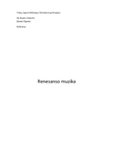 Renesanso muzika referatas 1