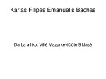 Karlas Filipas Emanuelis Bachas projektas 1