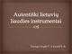Autentiški lietuvių liaudies instrumentai skaidrės
