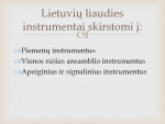 Autentiški lietuvių liaudies instrumentai skaidrės 3