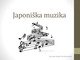 Japoniška muzika