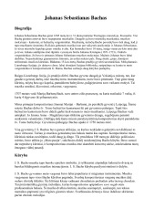 Johanas Sebastianas Bachas. Biografija. Kūryba 1